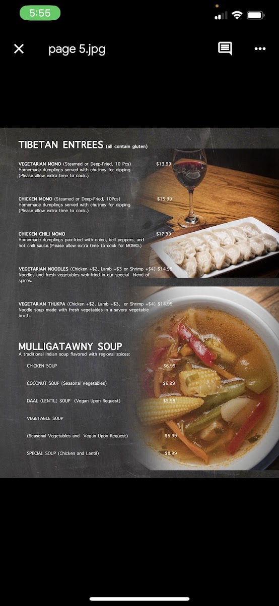 Menu Fishtail Cuisine Of India & Nepal-10