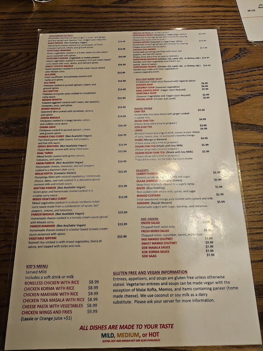 Menu Fishtail Cuisine Of India & Nepal-4